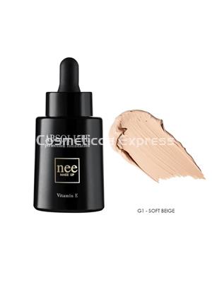 Nee Make Up Milano Base Líquida Absolute G1 Soft Beige - Imagen 1