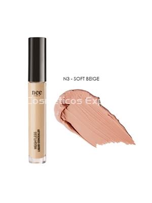 Nee Make Up Milano Corrector Líquido Weightless N3 Soft Beige - Imagen 1