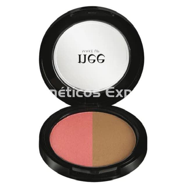 Nee Make Up Milano Rubor Compacto Twin Blush - Imagen 1