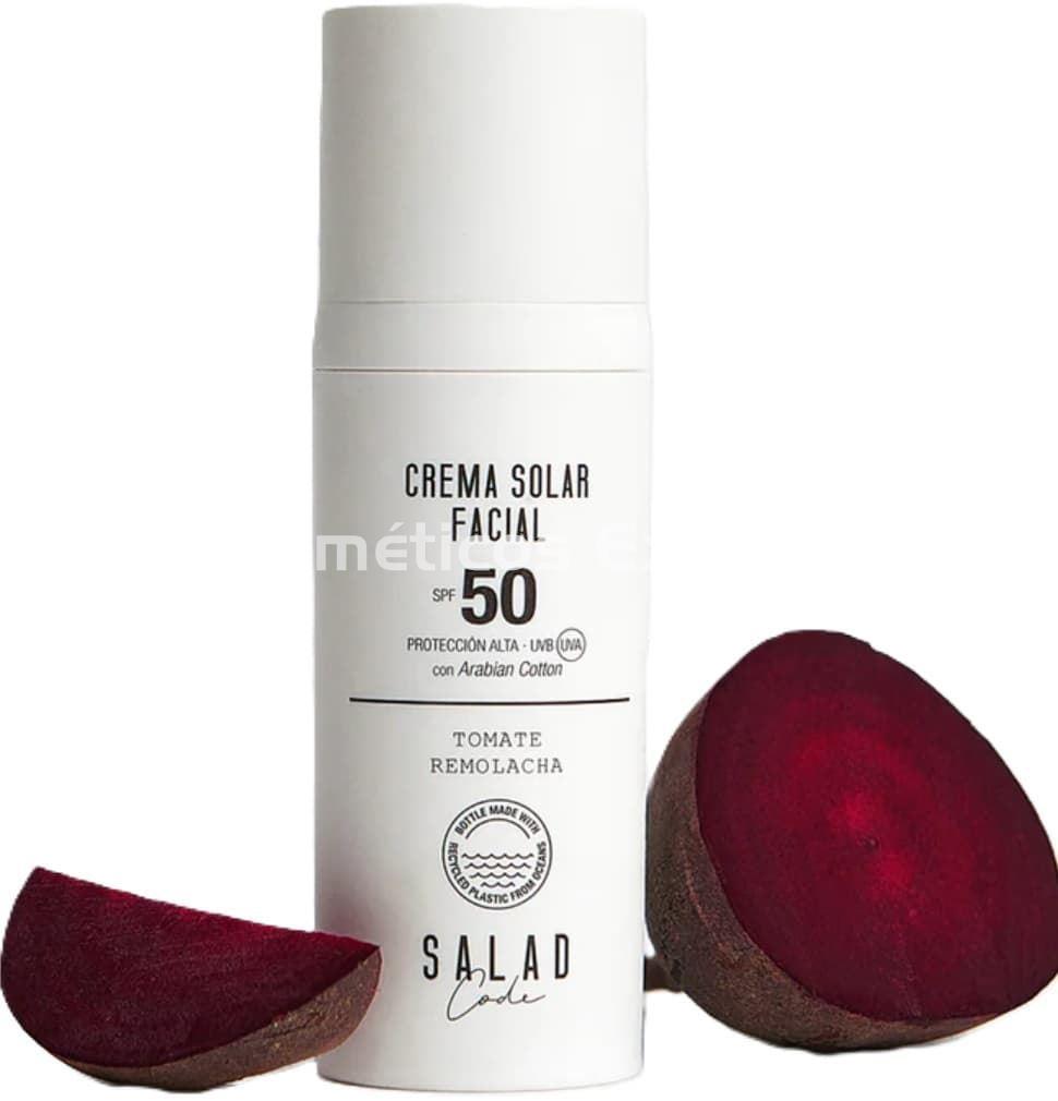 Salad Code Crema Solar Facial SPF 50 Con Tomate y Remolacha - Imagen 1