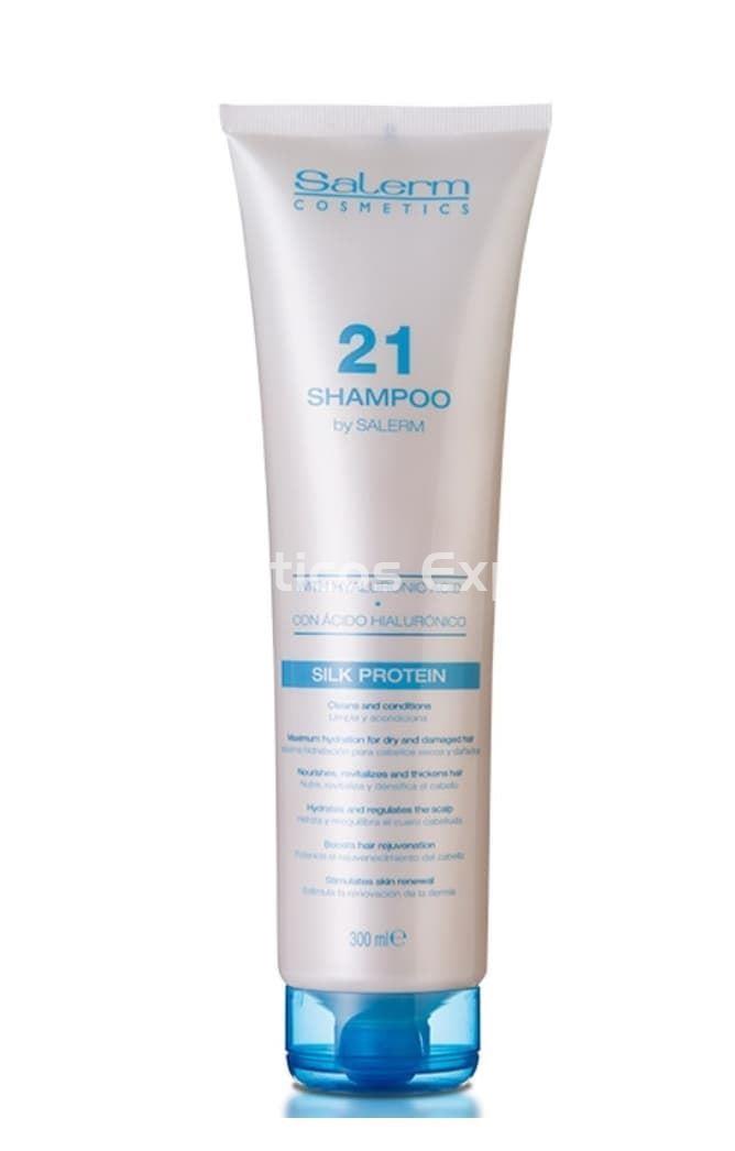 Salerm 21 Champú Silk Protein Cabellos Secos y Dañados - Imagen 1