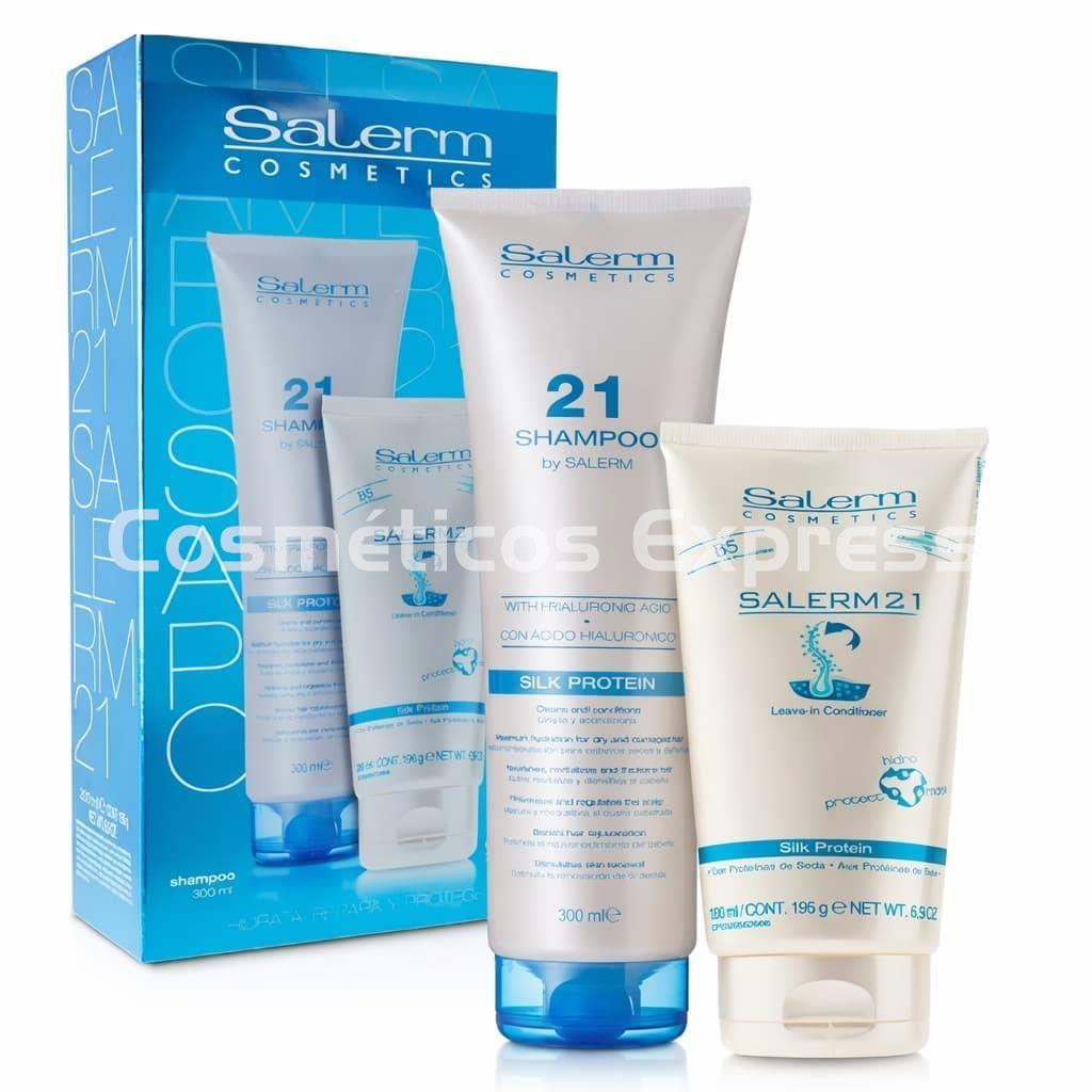Salerm 21 Dúo Champú y Acondicionador Silk Protein - Imagen 1