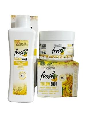 Salerm Pack Champú y Mascarilla Plátano Yellow Shot - Imagen 1