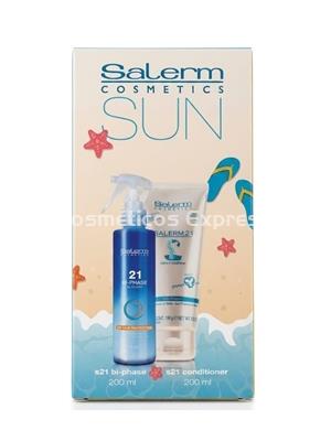 Salerm Pack Salerm 21 Sun Bi-Phase y Silk Protein - Imagen 1