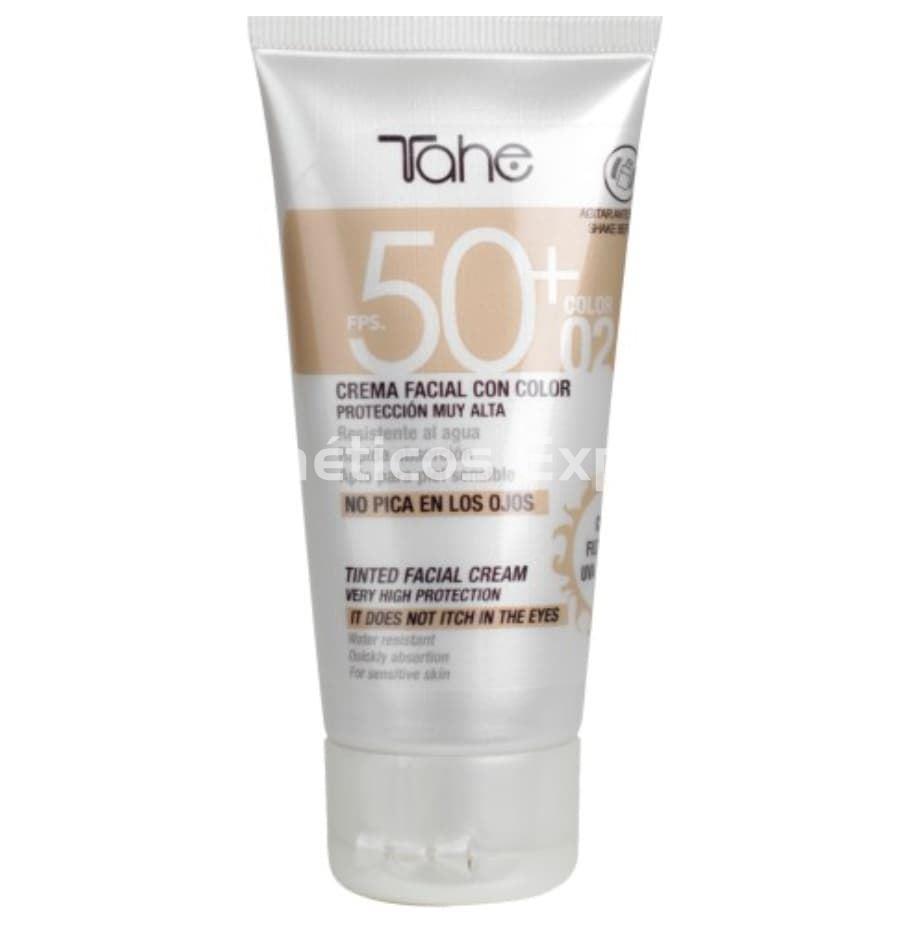 Tahe Crema Facial con Color SPF 50+ Nº 02 Sun Protect - Imagen 1