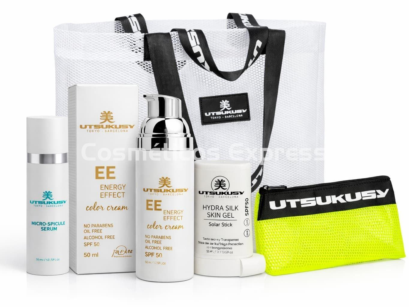 Utsukusy Pack Sunskin Facial Color EE Cream y Stick Gel Solar SPF 50 - Imagen 1