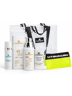 Utsukusy Pack Sunskin Facial Color EE Cream y Stick Gel Solar SPF 50 - Imagen 1